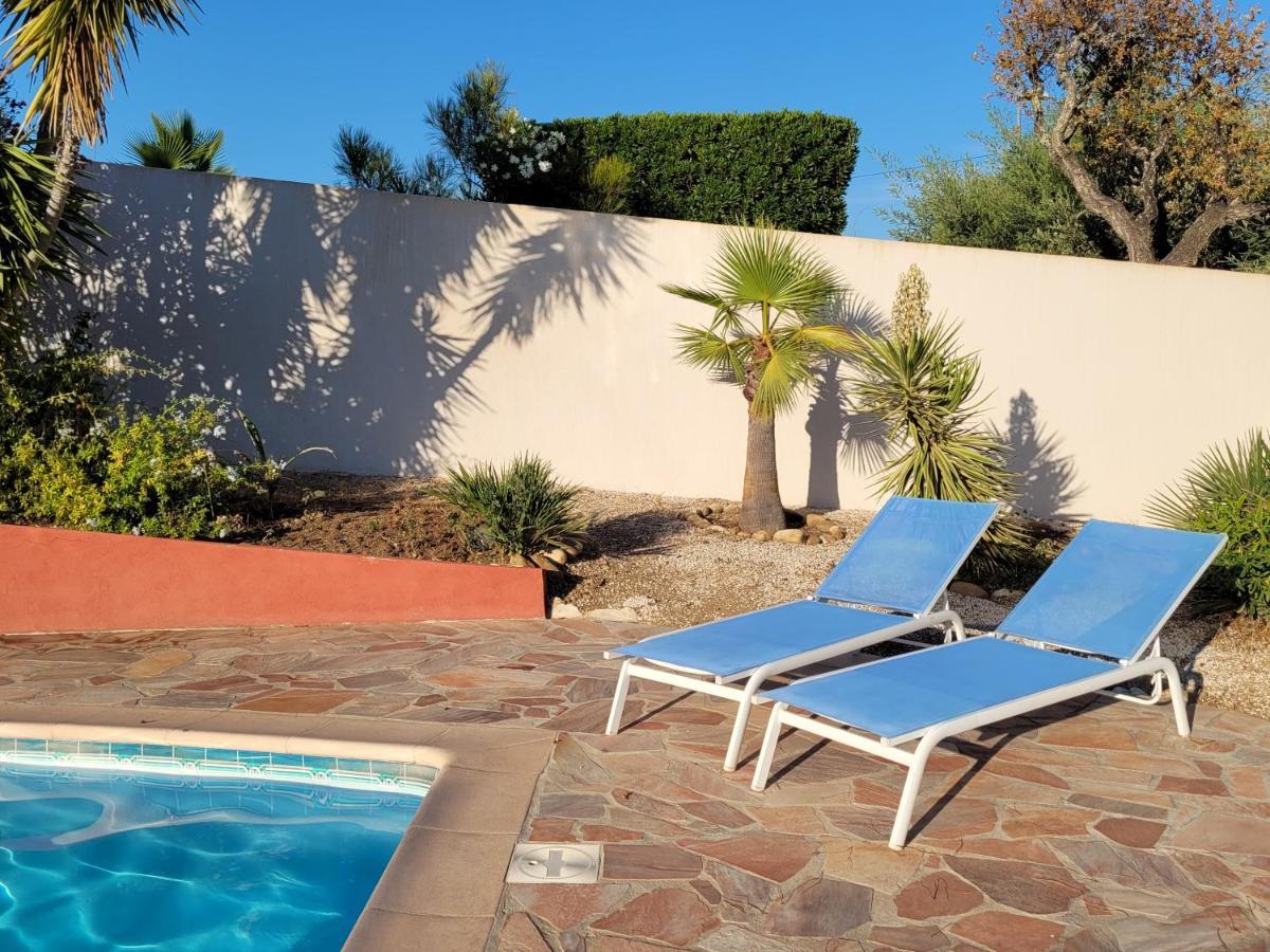 Villa Palm' Issambres 6-7 Personnes, Clim, Avec Piscine, Jardin Et Parking Prives La Garonnette-Plage Kültér fotó