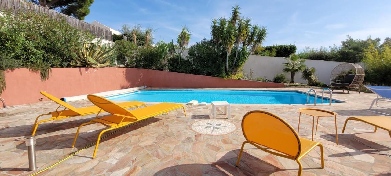 Villa Palm' Issambres 6-7 Personnes, Clim, Avec Piscine, Jardin Et Parking Prives La Garonnette-Plage Kültér fotó