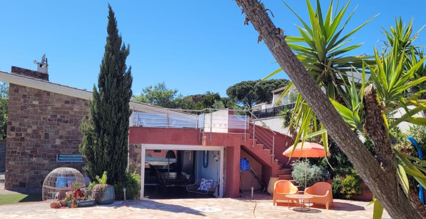 Villa Palm' Issambres 6-7 Personnes, Clim, Avec Piscine, Jardin Et Parking Prives La Garonnette-Plage Kültér fotó